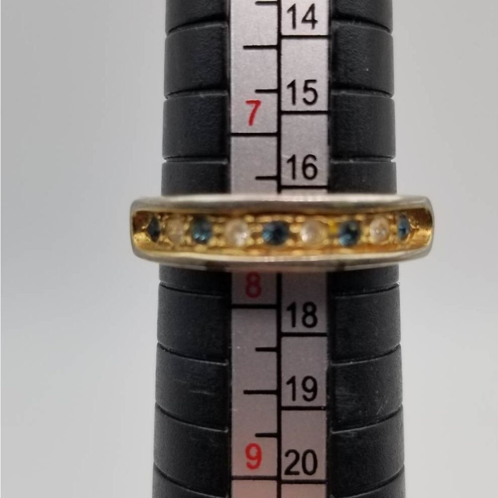 Roman encrusted crystal gold tone‎ dinner ring R135